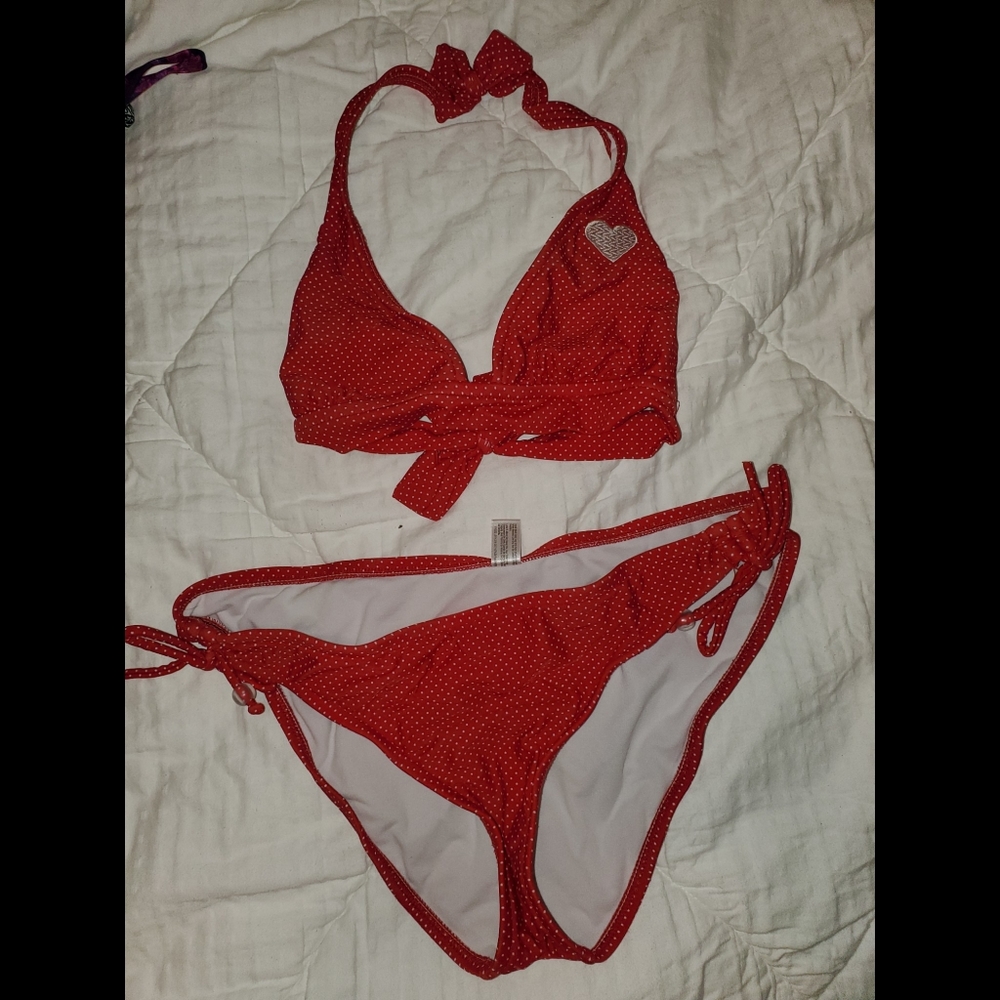 Red Polka Dot Bikini